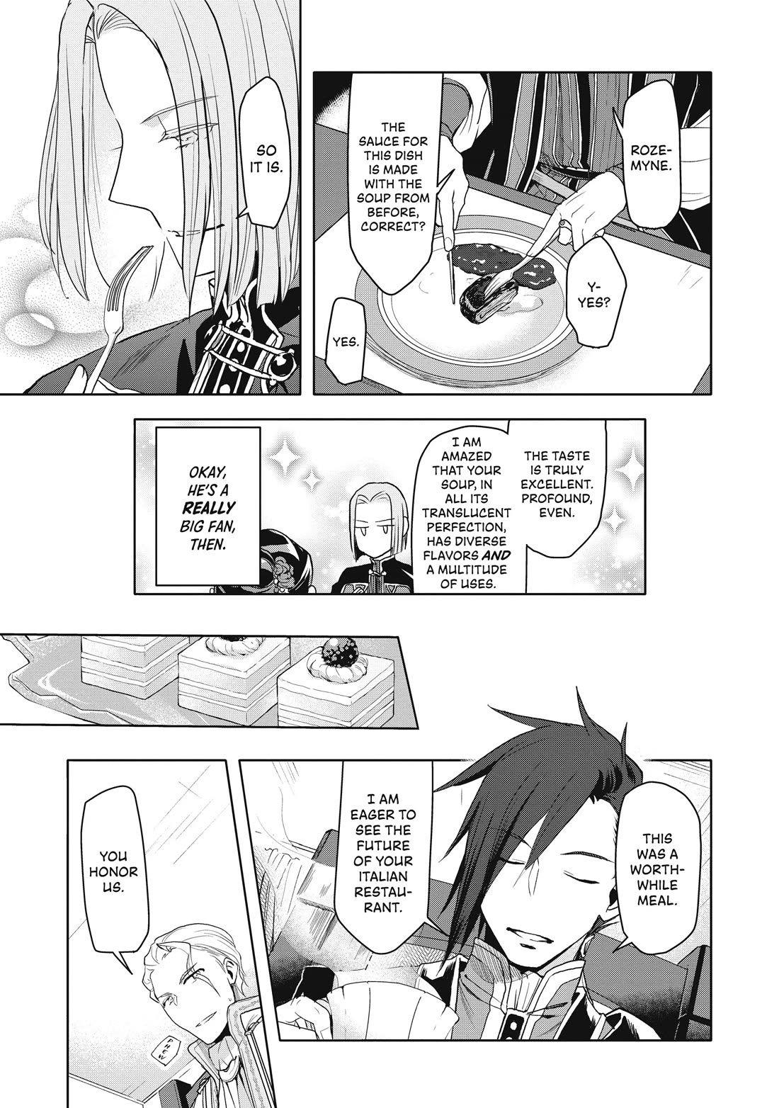Ascendance of a Bookworm ~I'll do anything to become a librarian~ Part 3 「Let's Spread the Book to the Territory!」 Chapter 9 page 19 - Chapter 9: Italian Restaurant