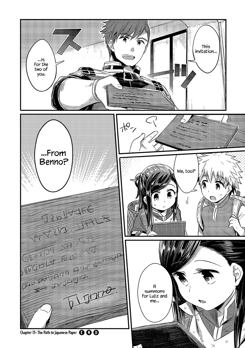 Ascendance of a Bookworm Chapter 13 page 37 - Chapter 13: The Path to Japanese Paper