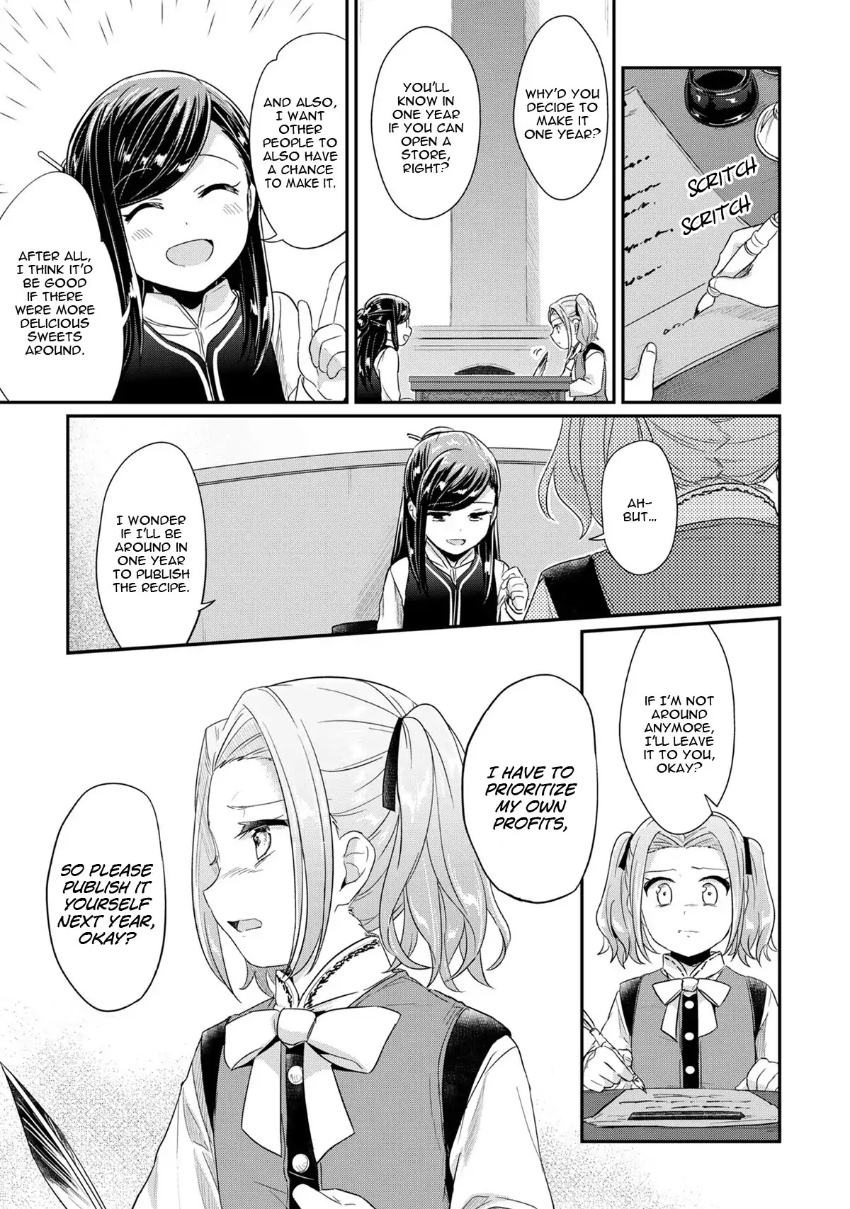 Ascendance of a Bookworm Chapter 30 page 27 - Chapter 30: A Contract with Frida and The Baptism Ceremony