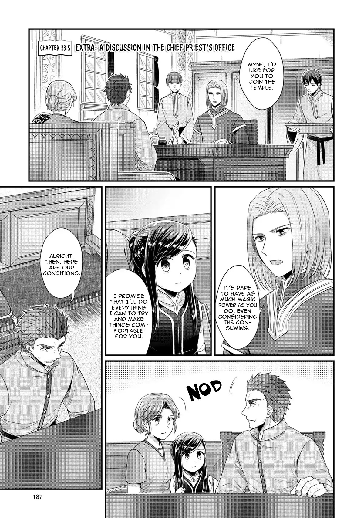 Ascendance of a Bookworm Chapter 33.5 page 2 - Chapter 33.5: Extra: The Discussion in the Chief Priest's Office