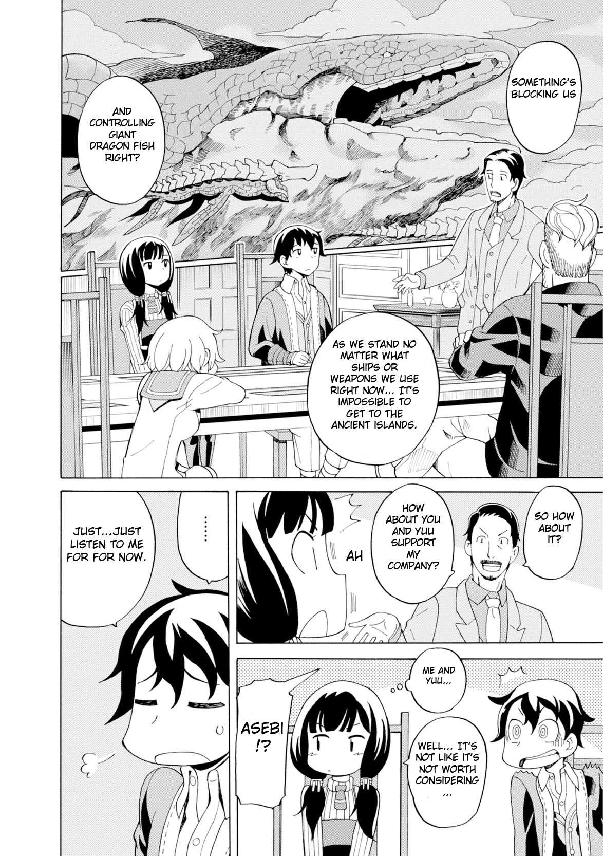 Asebi and Adventurers of Sky World Chapter 21 page 4 - Chapter 21: Low altitude territory and Waldecian ship