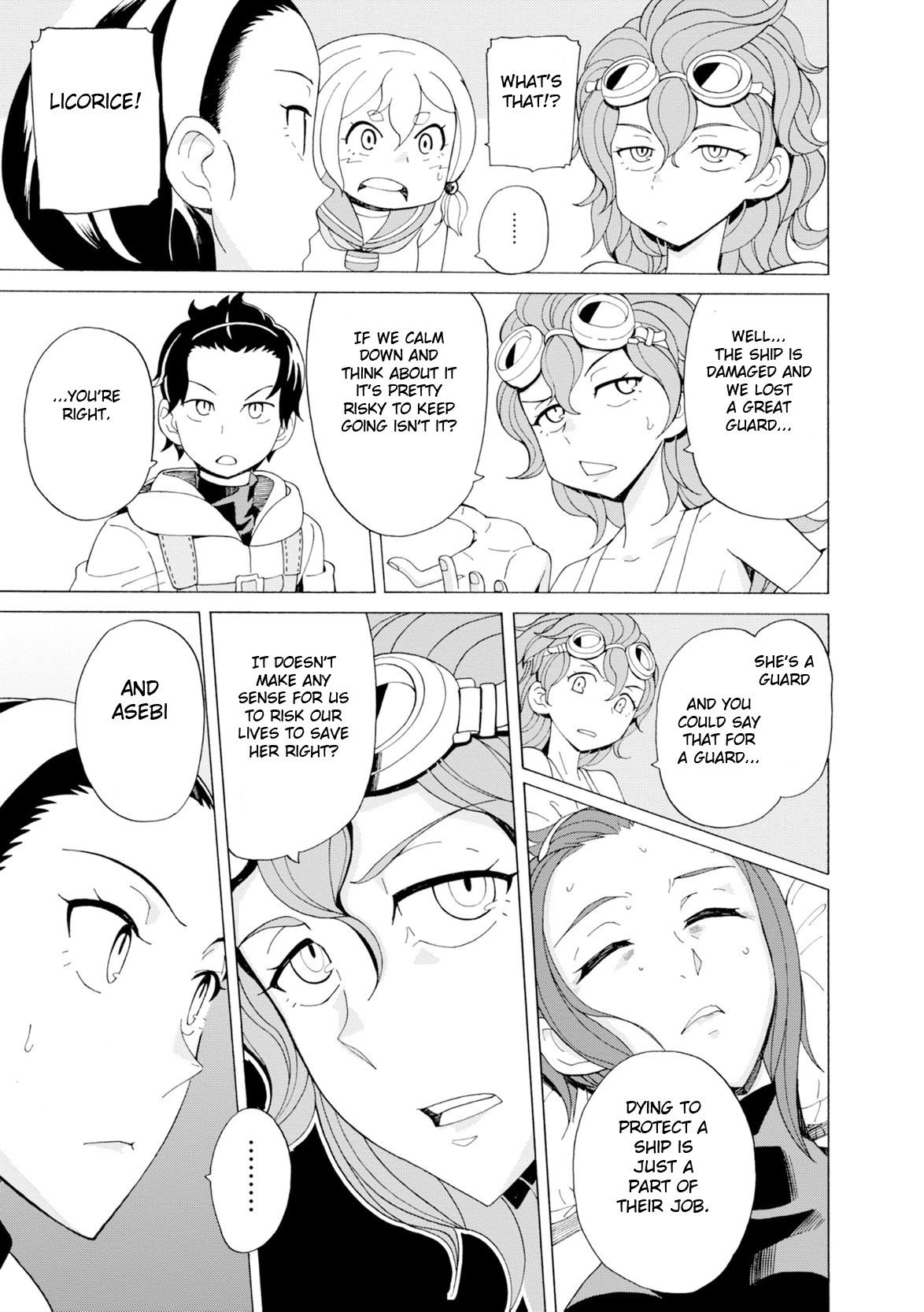 Asebi and Adventurers of Sky World Chapter 25 page 15 - Chapter 25: Crisis and friends