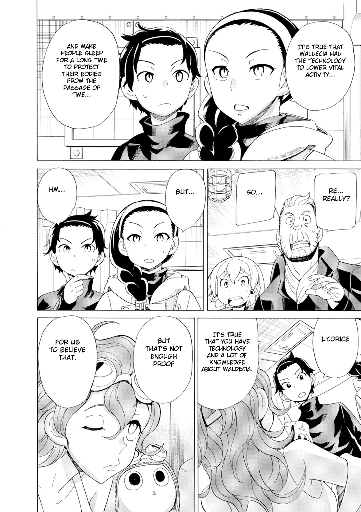 Asebi and Adventurers of Sky World Chapter 27 page 12 - Chapter 27: Revival and Licorice’s secret