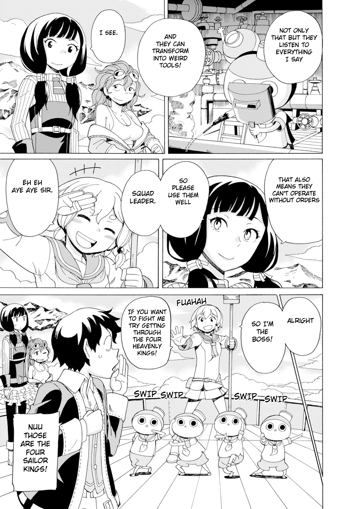 Asebi and Adventurers of Sky World Chapter 29 page 7 - Chapter 29: New equipment and humanoid module