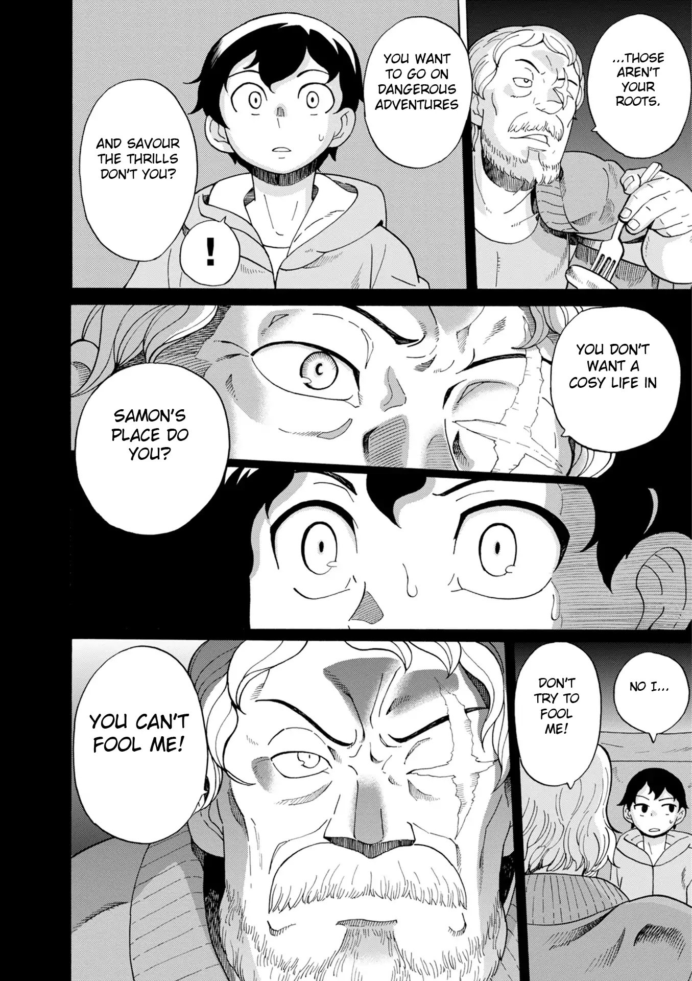 Asebi and Adventurers of Sky World Chapter 38 page 34 - Chapter 38: Tears and friends