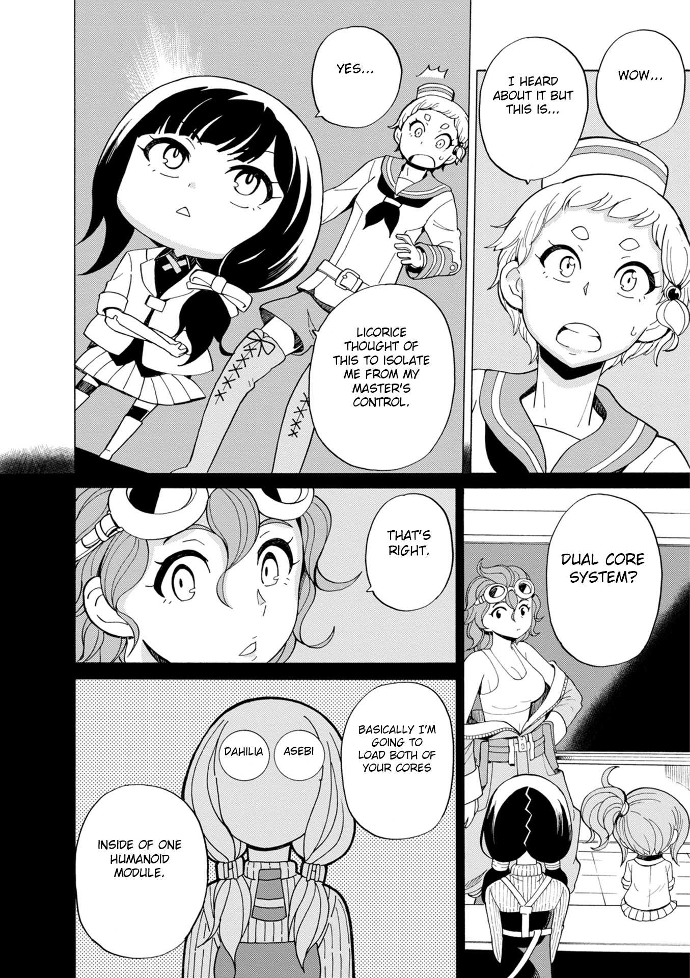 Asebi and Adventurers of Sky World Chapter 41 page 22 - Chapter 41: Yuu’s objective and dual core system