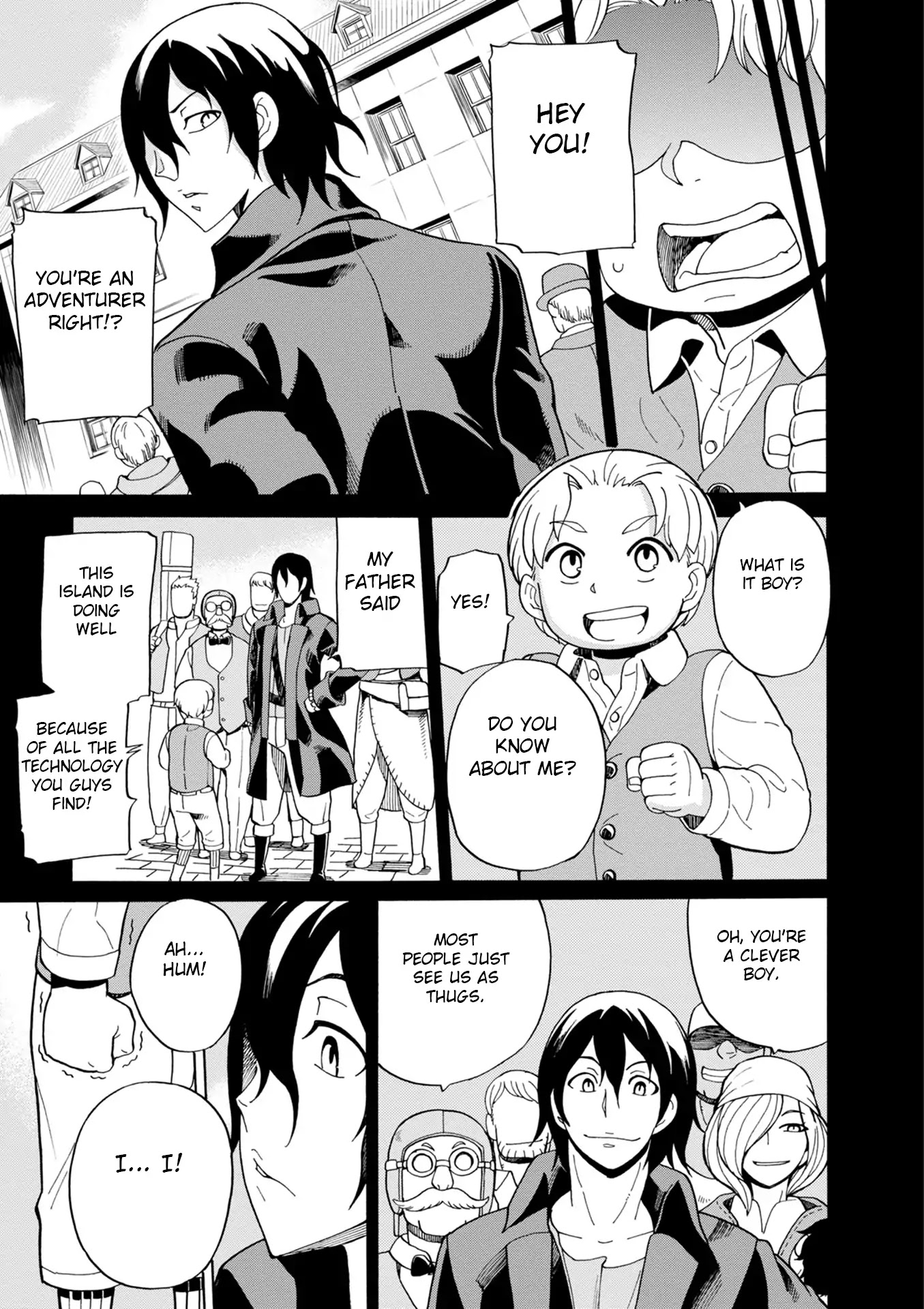 Asebi and Adventurers of Sky World Chapter 42 page 11 - Chapter 42: Glen and Nazuna​