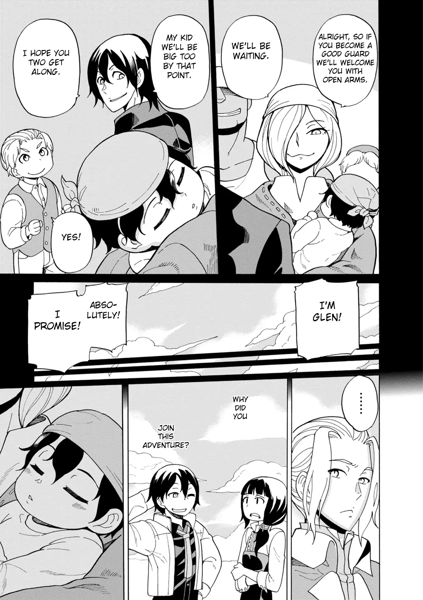 Asebi and Adventurers of Sky World Chapter 42 page 13 - Chapter 42: Glen and Nazuna​