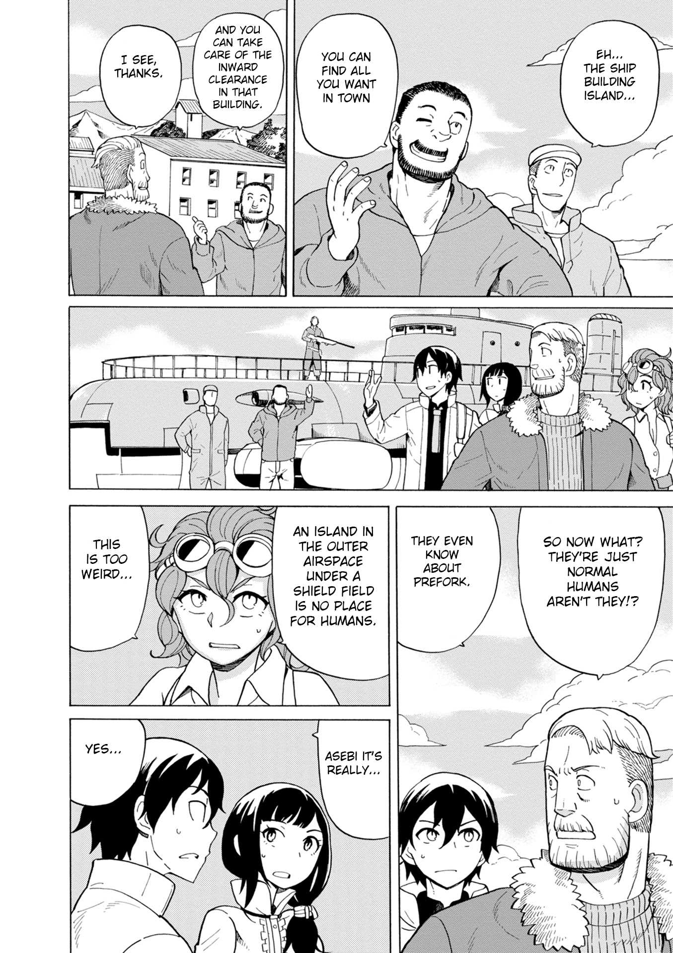Asebi and Adventurers of Sky World Chapter 44 page 17 - Chapter 44: Storm and mysterious island