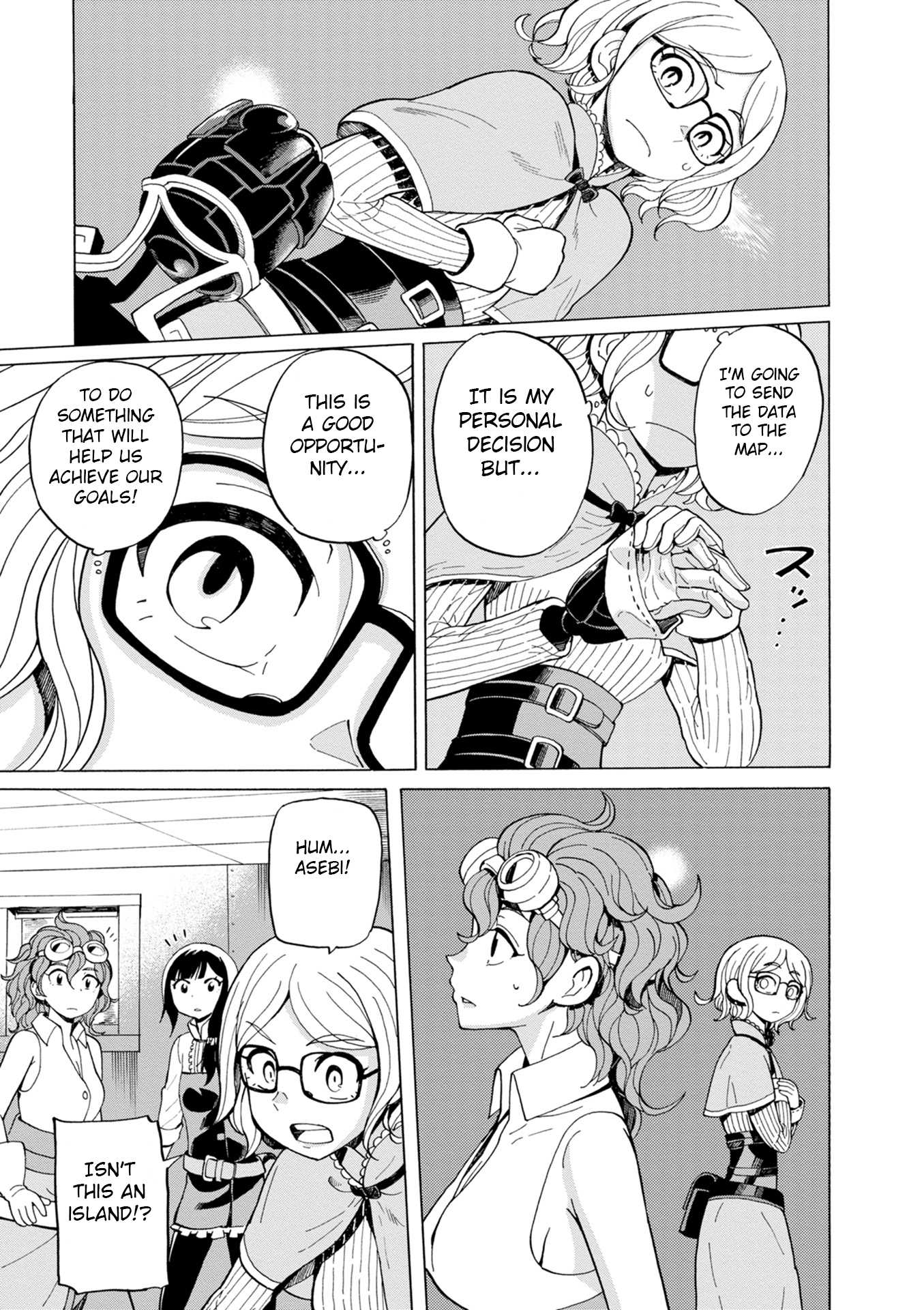 Asebi and Adventurers of Sky World Chapter 44 page 3 - Chapter 44: Storm and mysterious island