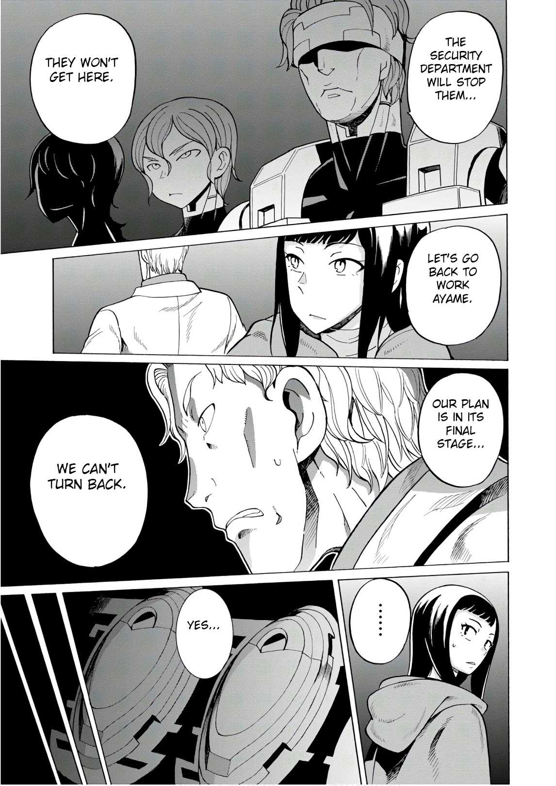 Asebi and Adventurers of Sky World Chapter 46 page 13 - Chapter 46: Shape of the enemy and starting shot