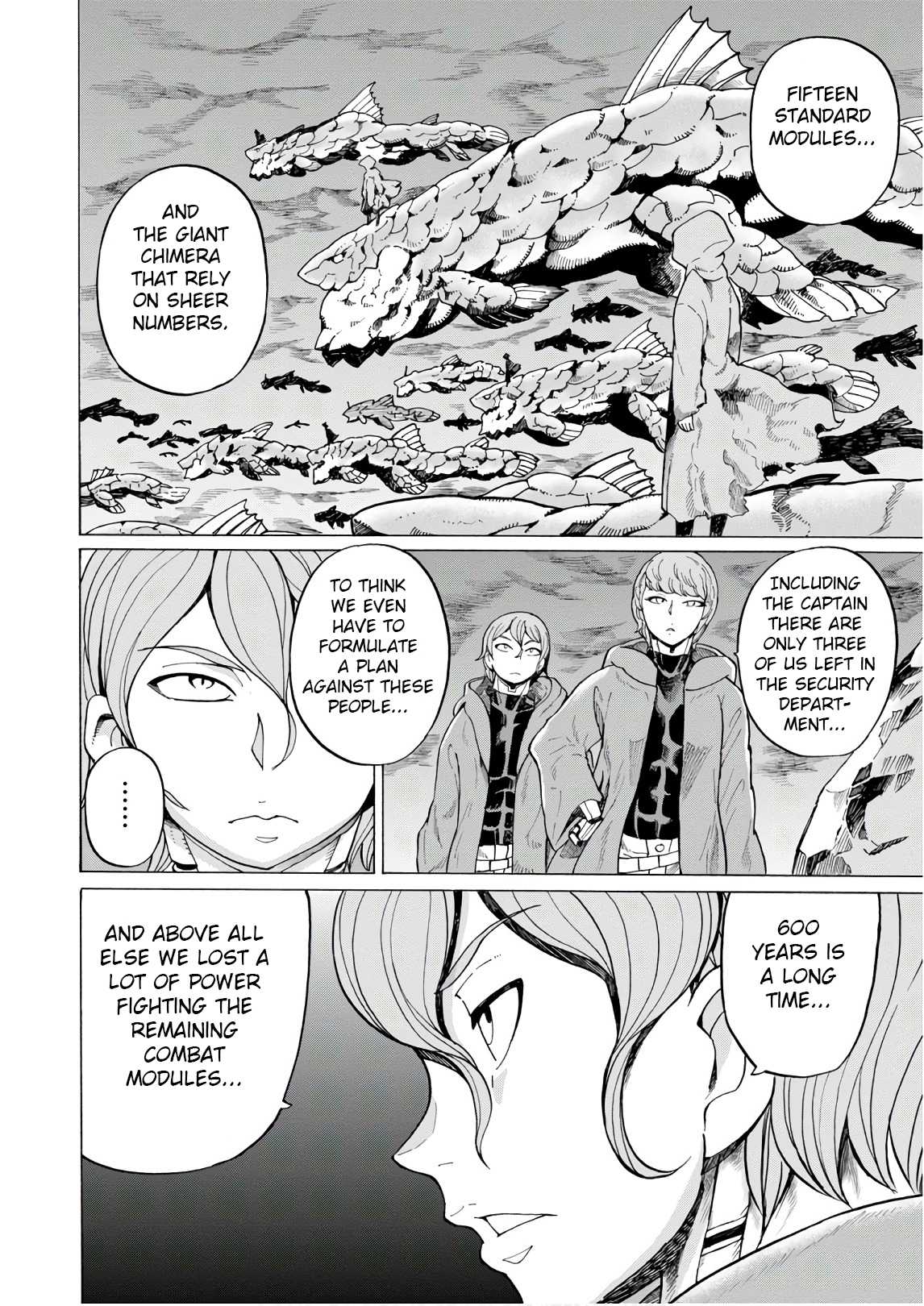 Asebi and Adventurers of Sky World Chapter 46 page 21 - Chapter 46: Shape of the enemy and starting shot
