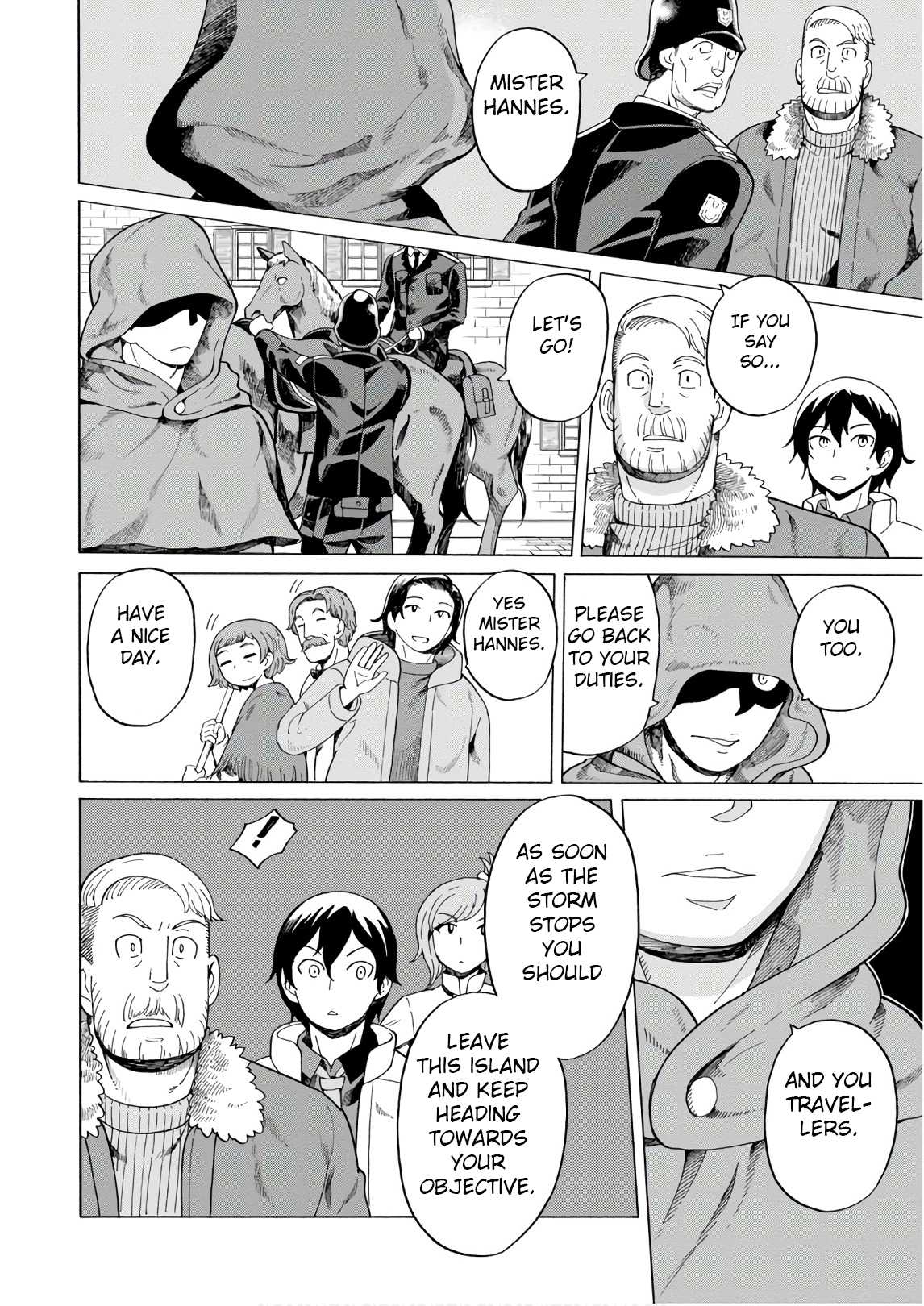 Asebi and Adventurers of Sky World Chapter 46 page 4 - Chapter 46: Shape of the enemy and starting shot
