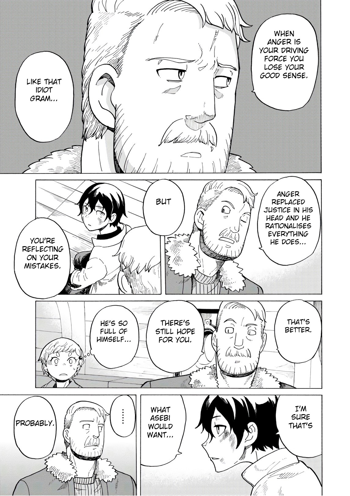 Asebi and Adventurers of Sky World Chapter 52 page 21 - Chapter 52: Discouragement and courage