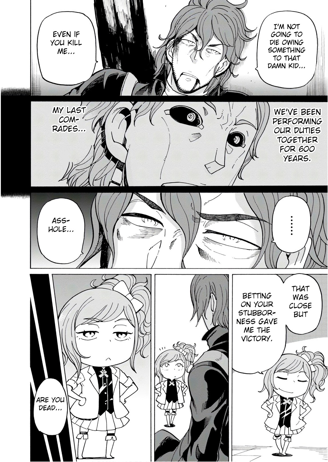 Asebi and Adventurers of Sky World Chapter 57 page 28 - Chapter 57: Life and willpower