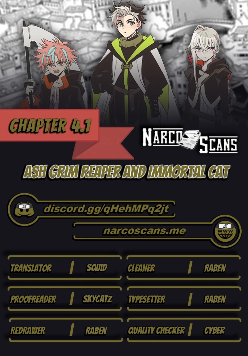 Ash Grim Reaper and Immortal Cat Chapter 4.1 page 1 - Chapter 4.1: Memento mori, carpe diem