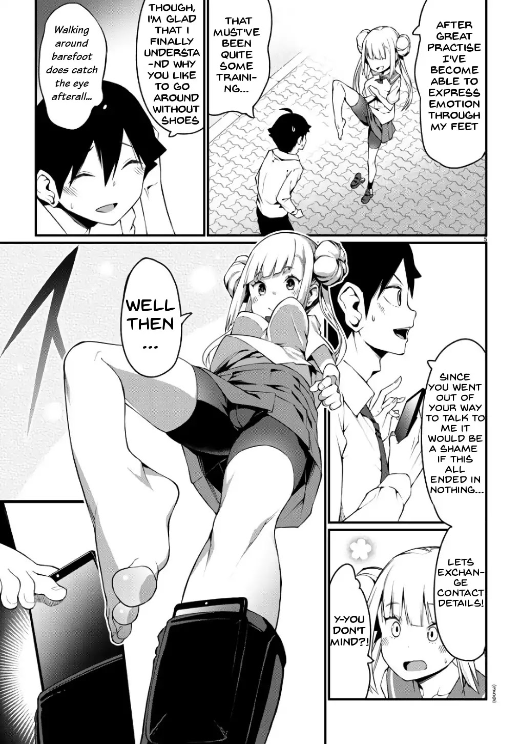 Ashigei Shoujo Komura-san Chapter 0 page 5 - Chapter 0: Oneshot