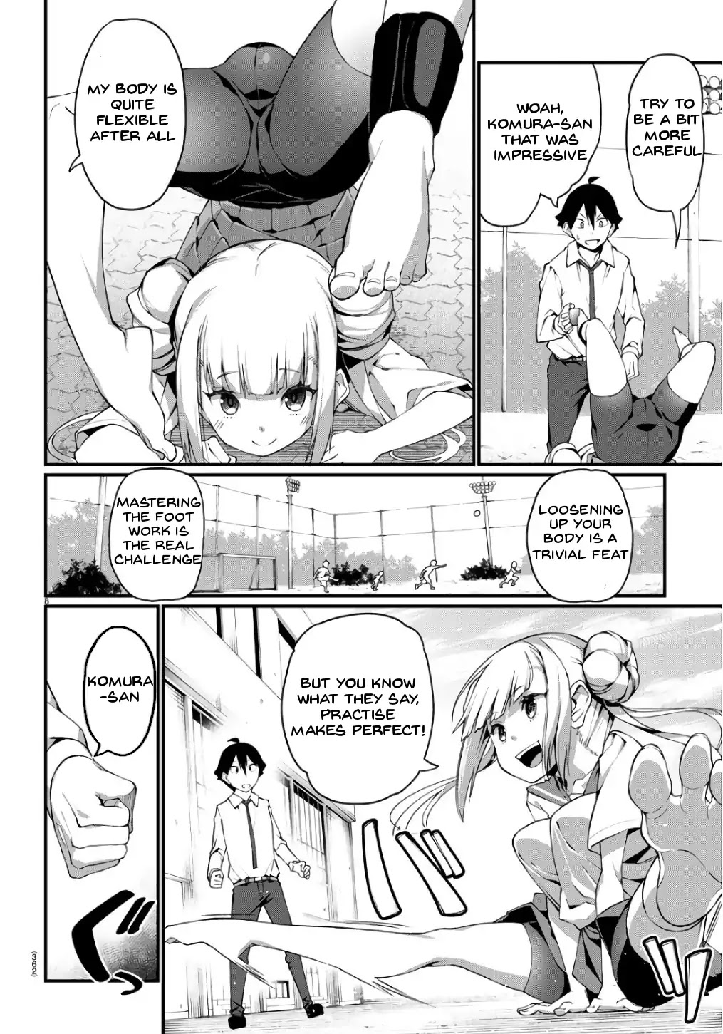 Ashigei Shoujo Komura-san Chapter 0 page 8 - Chapter 0: Oneshot