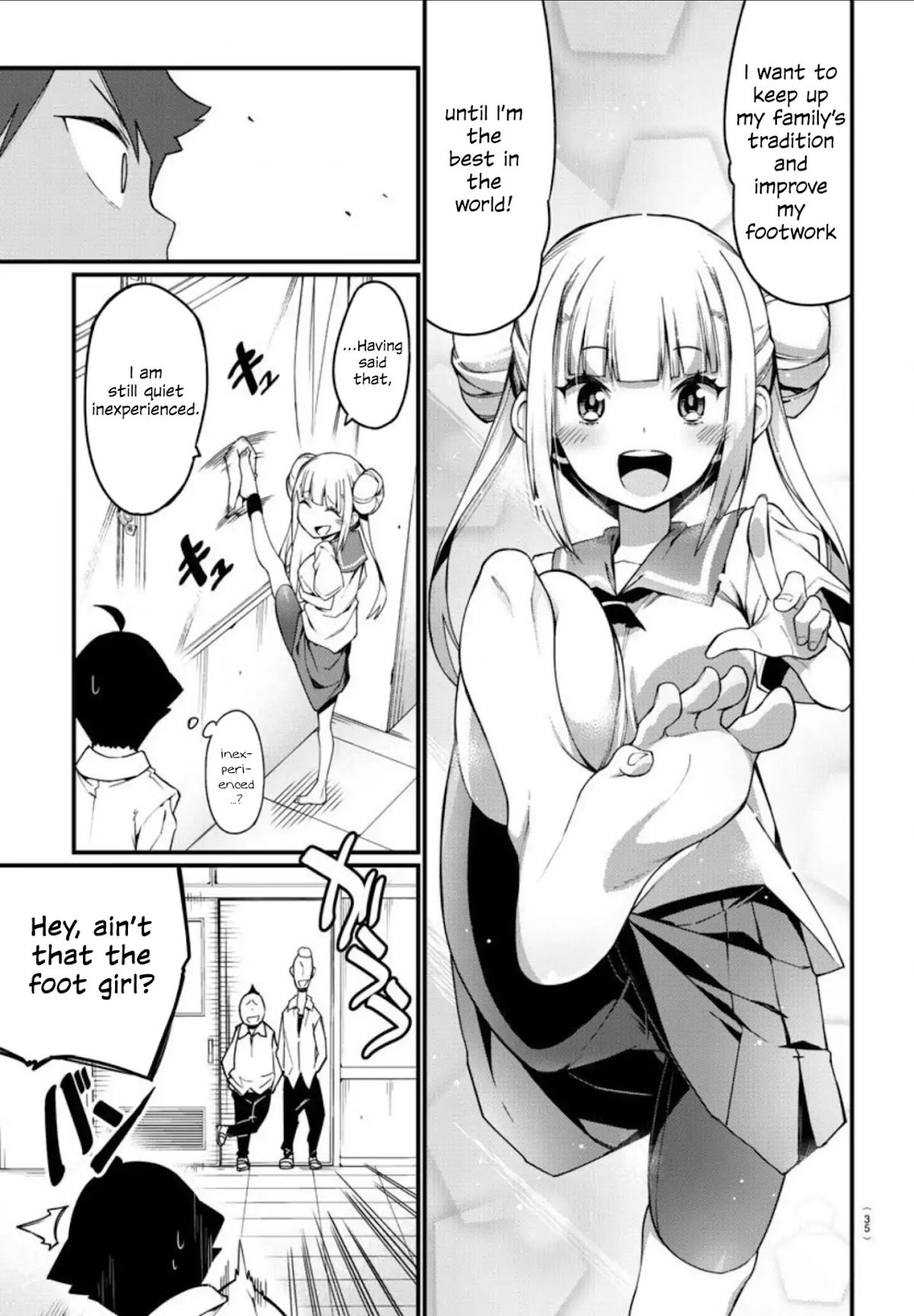 Ashigei Shoujo Komura-san Chapter 1 page 19 - Chapter 1: Step 1: Komura-San