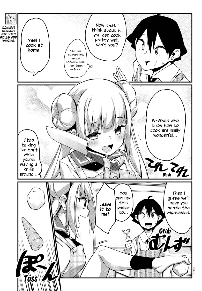 Ashigei Shoujo Komura-san Chapter 11 page 3 - Chapter 11: Step 11: Cooking Training