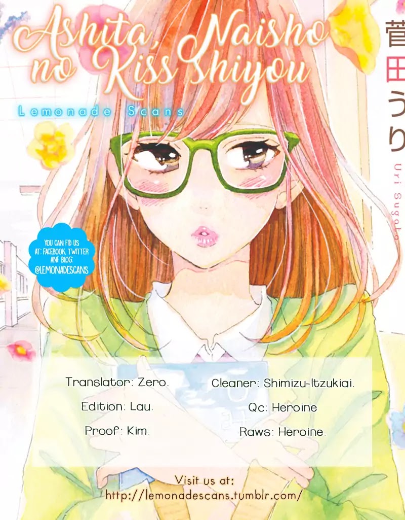 Ashita, Naisho no Kiss shiyou Chapter 1 page 1 - Chapter 1: This Was Supposed to Be...!