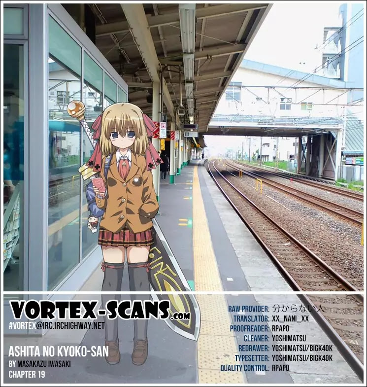 Ashita no Kyouko-san Chapter 19 page 1 - Chapter 19: The Hero's New Look