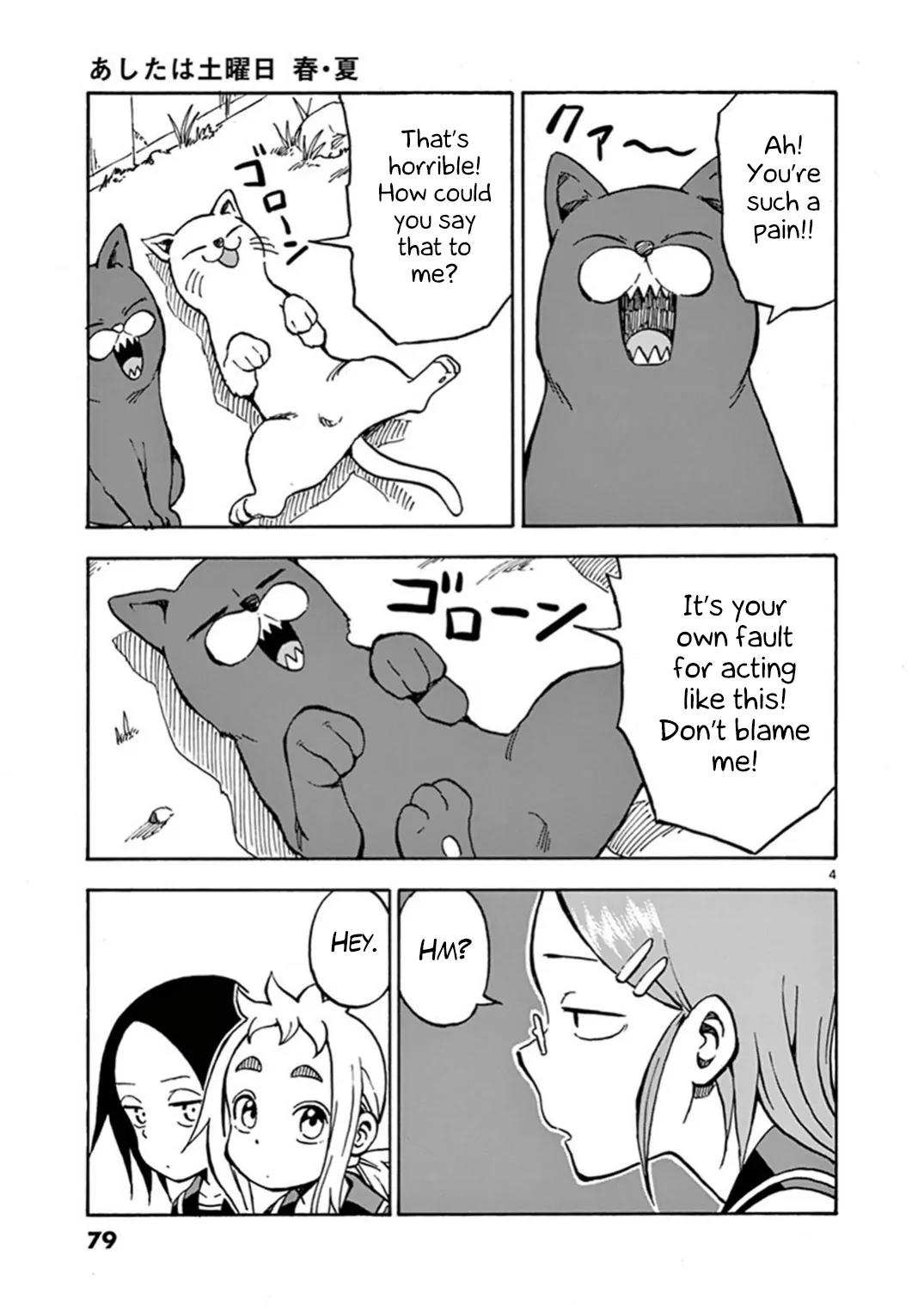 Ashita wa Doyoubi Chapter 13 page 4 - Chapter 13: Cats
