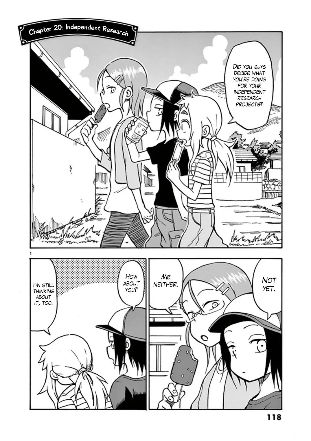 Ashita wa Doyoubi Chapter 20 page 1 - Chapter 20: Independent Research