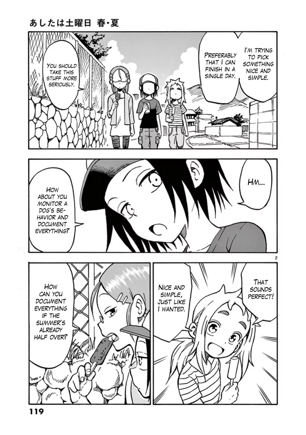 Ashita wa Doyoubi Chapter 20 page 2 - Chapter 20: Independent Research