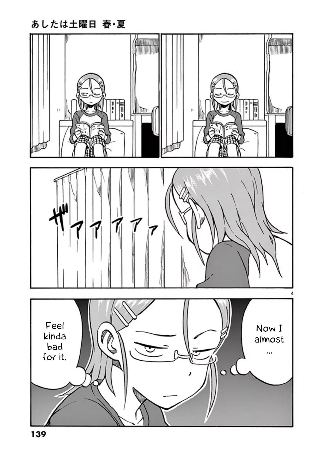 Ashita wa Doyoubi Chapter 23 page 4 - Chapter 23: Typhoon