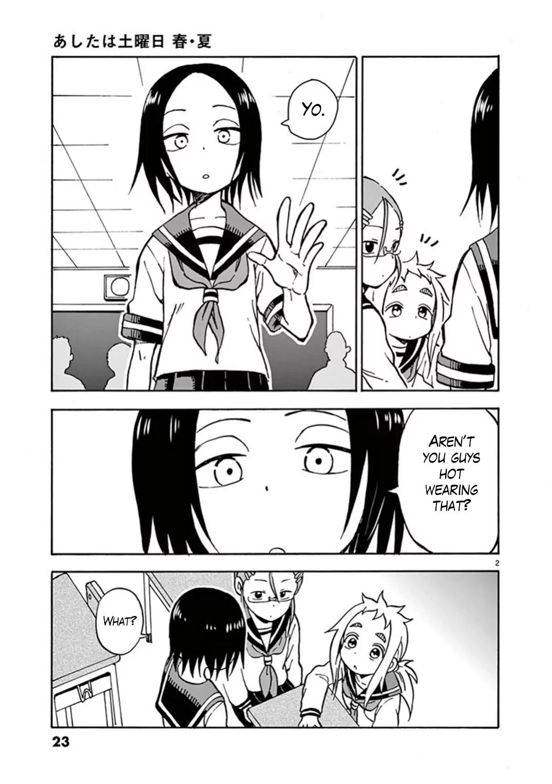 Ashita wa Doyoubi Chapter 4 page 2 - Chapter 4: Uniform Change
