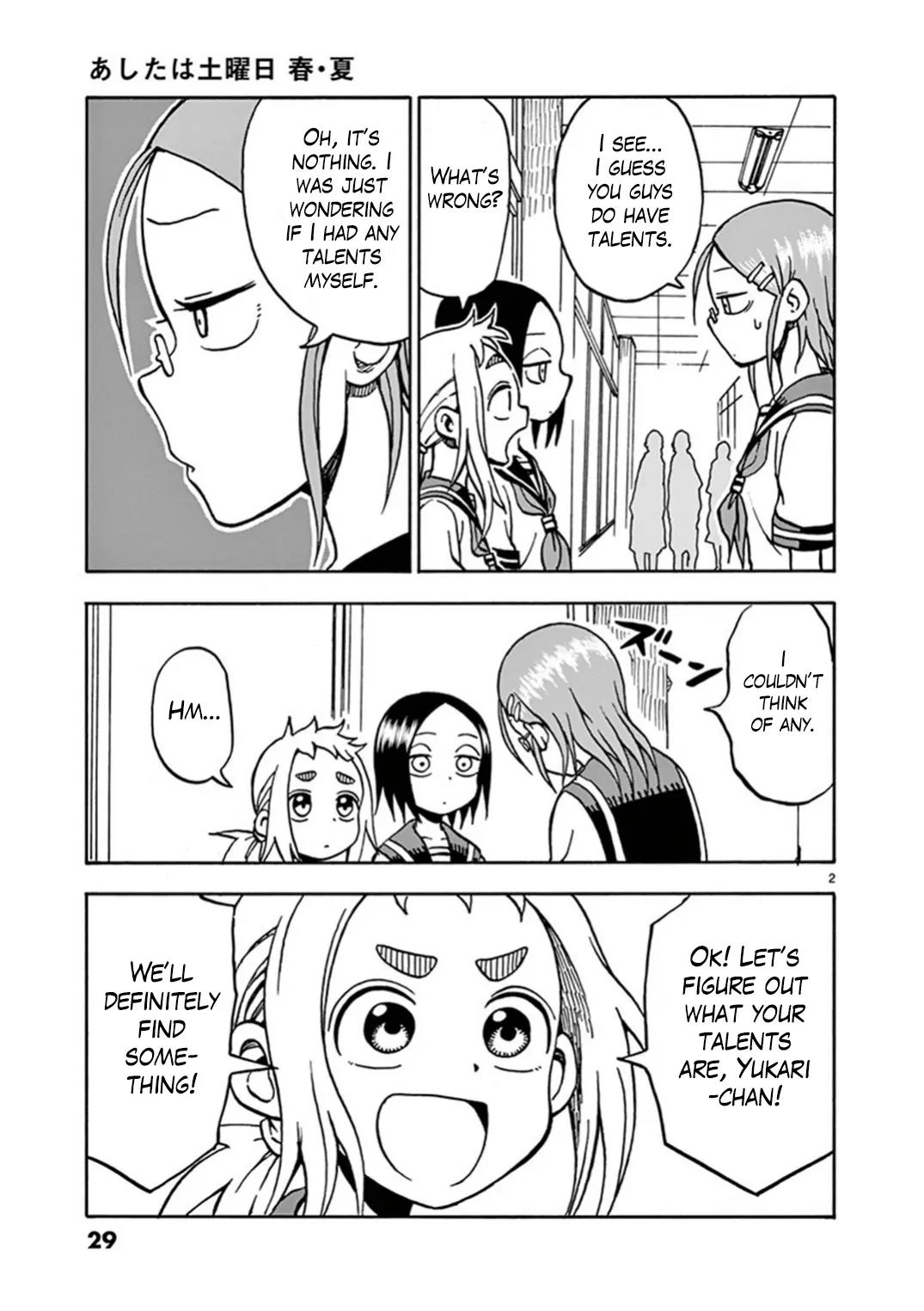Ashita wa Doyoubi Chapter 5 page 2 - Chapter 5: Special Talents