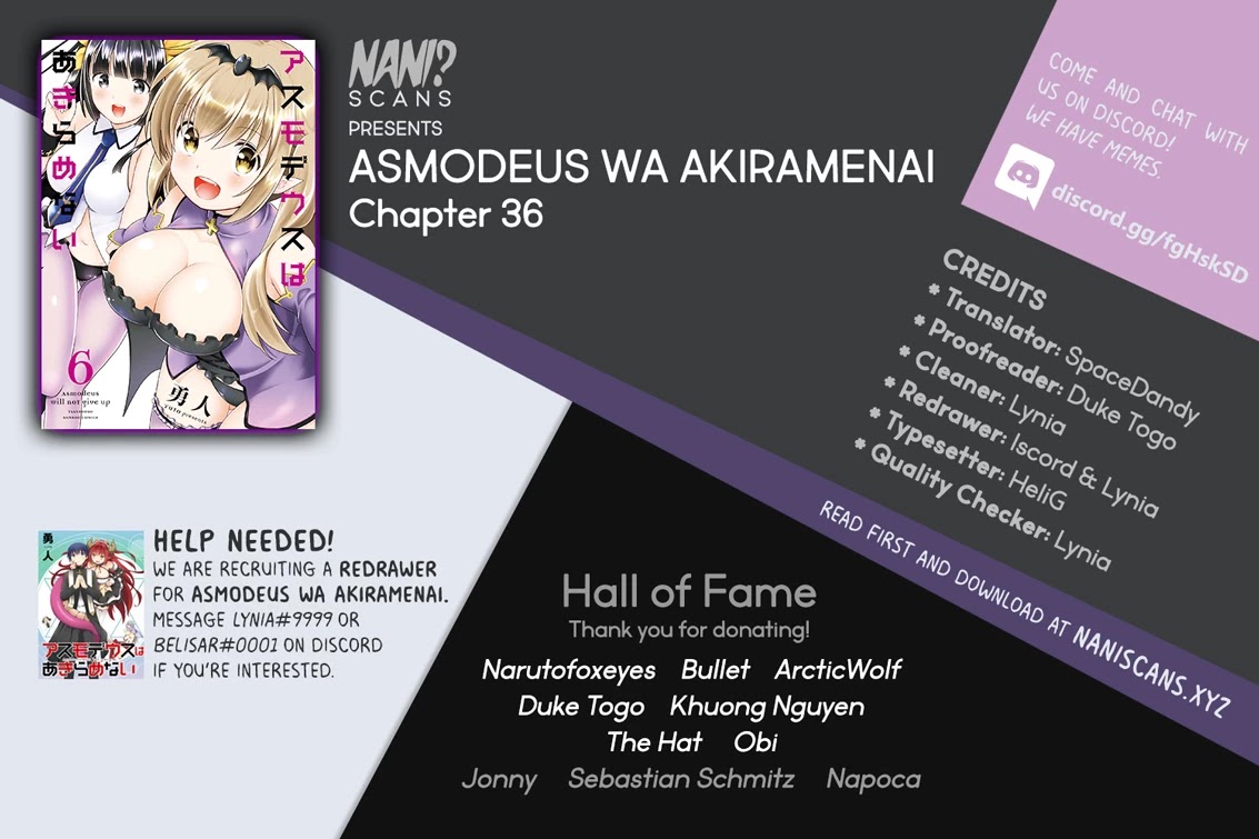 Asmodeus wa Akiramenai Chapter 36 page 1 - Chapter 36: Emergency Mission