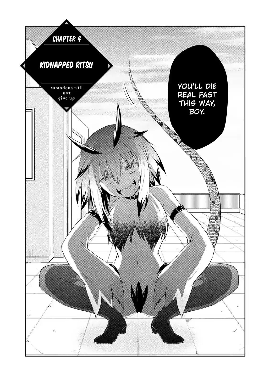 Asmodeus wa Akiramenai Chapter 4 page 4 - Chapter 4: Kidnapped Ritsu