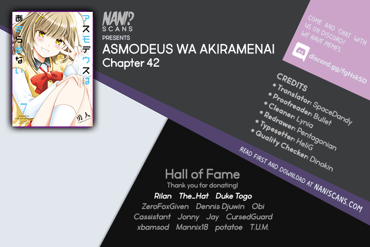 Asmodeus wa Akiramenai Chapter 42 page 1 - Chapter 42: Forgotten Memory