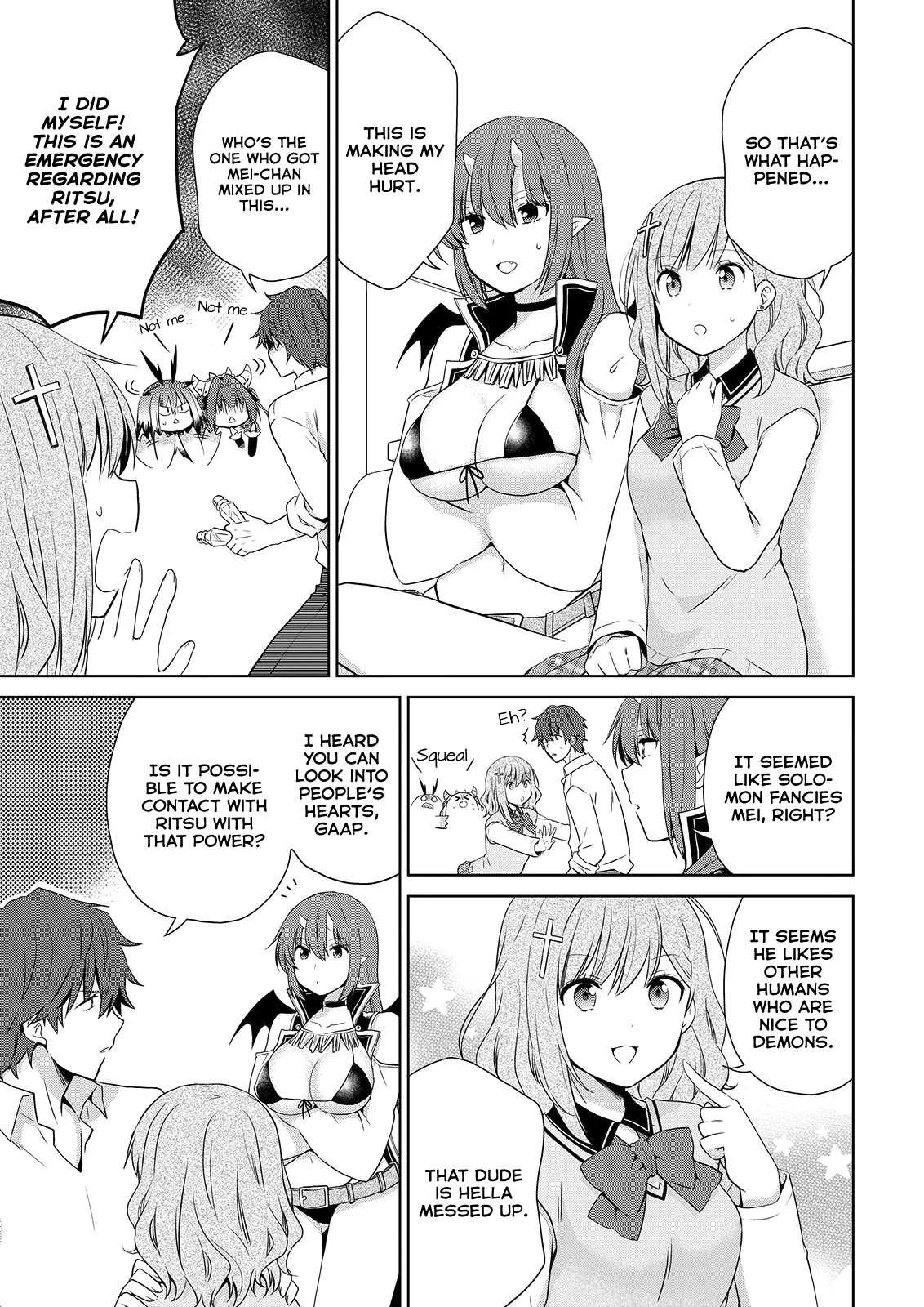 Asmodeus wa Akiramenai Chapter 49 page 14 - Chapter 49: We're Going to Bring Ritsu Back!!