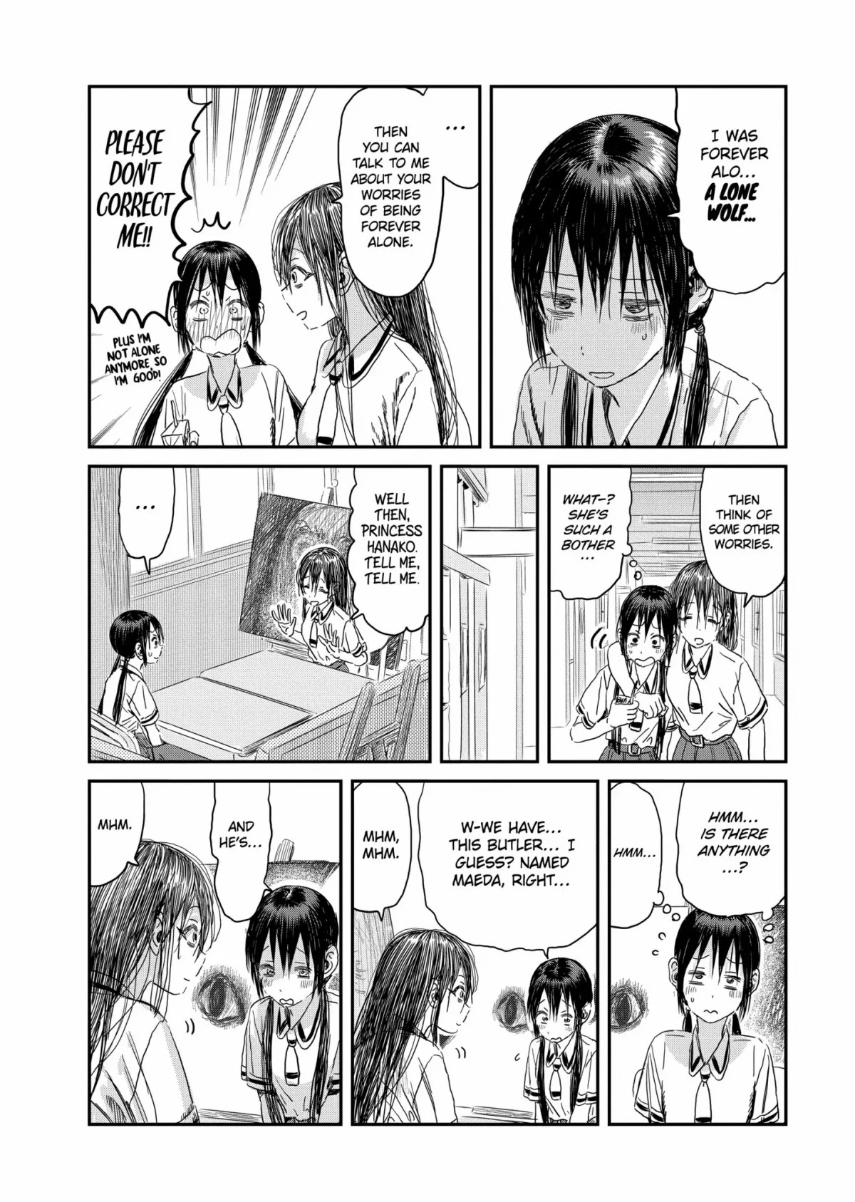 Asobi Asobase Chapter 101 page 6 - Chapter 101: Discussing Worries