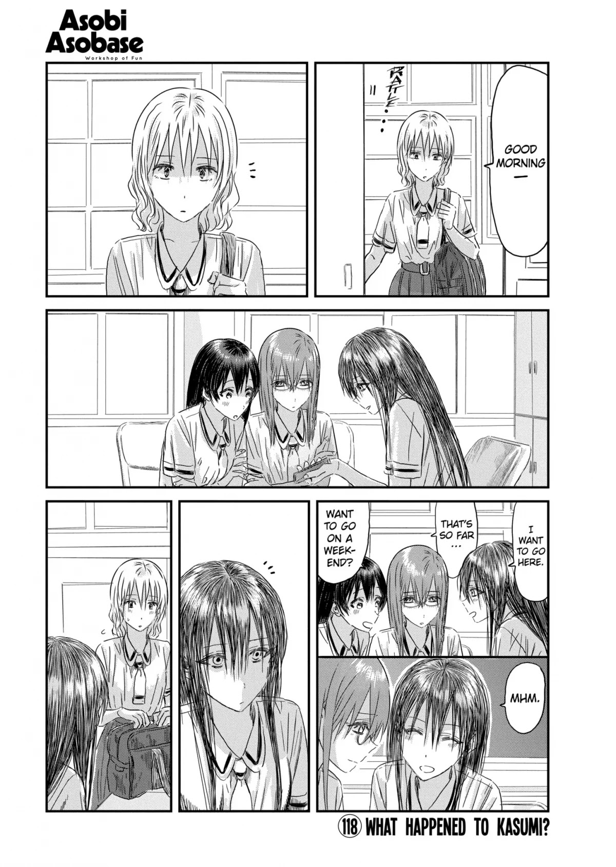 Asobi Asobase Chapter 118 page 1 - Chapter 118: What Happened to Kasumi?