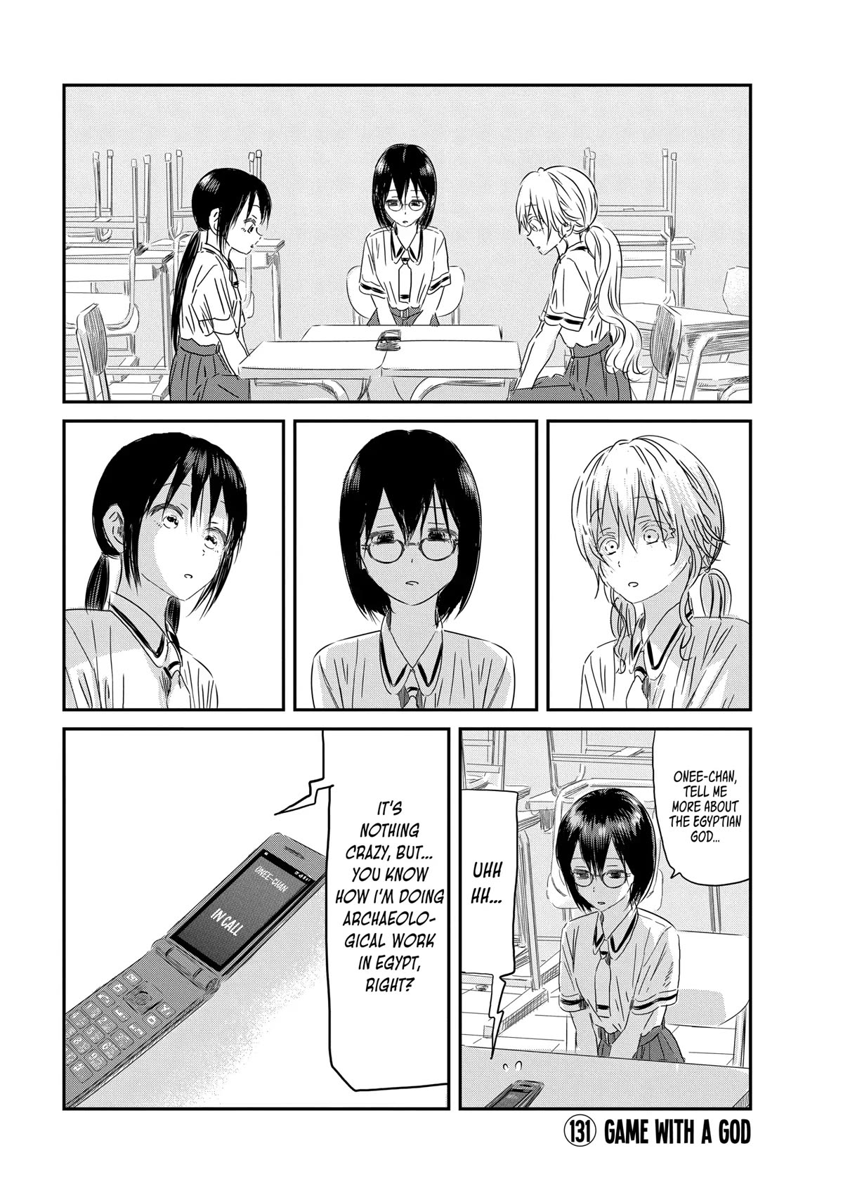 Asobi Asobase Chapter 131 page 1 - Chapter 131: Game With A God