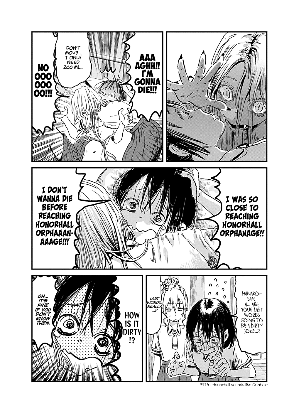 Asobi Asobase Chapter 75 page 14 - Chapter 75: That Which Hunts The Darkness