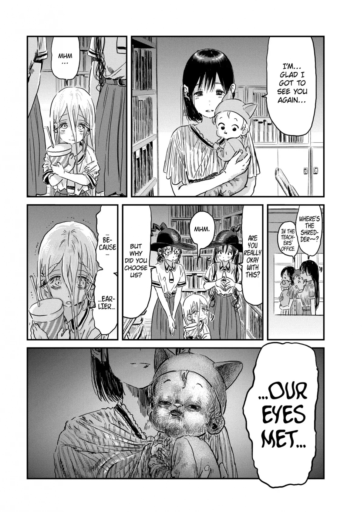 Asobi Asobase Chapter 93 page 11 - Chapter 93: Communicating With the Eyes