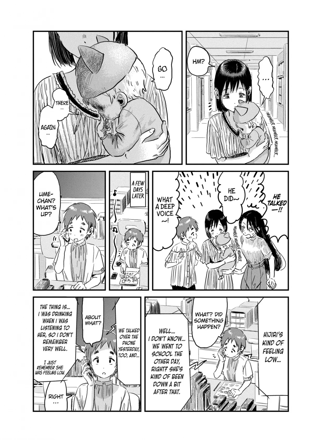 Asobi Asobase Chapter 93 page 12 - Chapter 93: Communicating With the Eyes