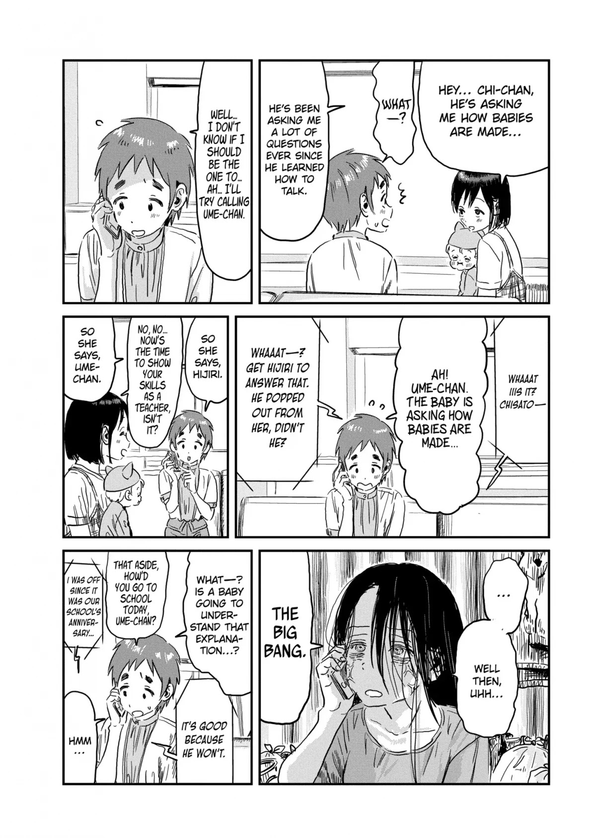 Asobi Asobase Chapter 93 page 14 - Chapter 93: Communicating With the Eyes