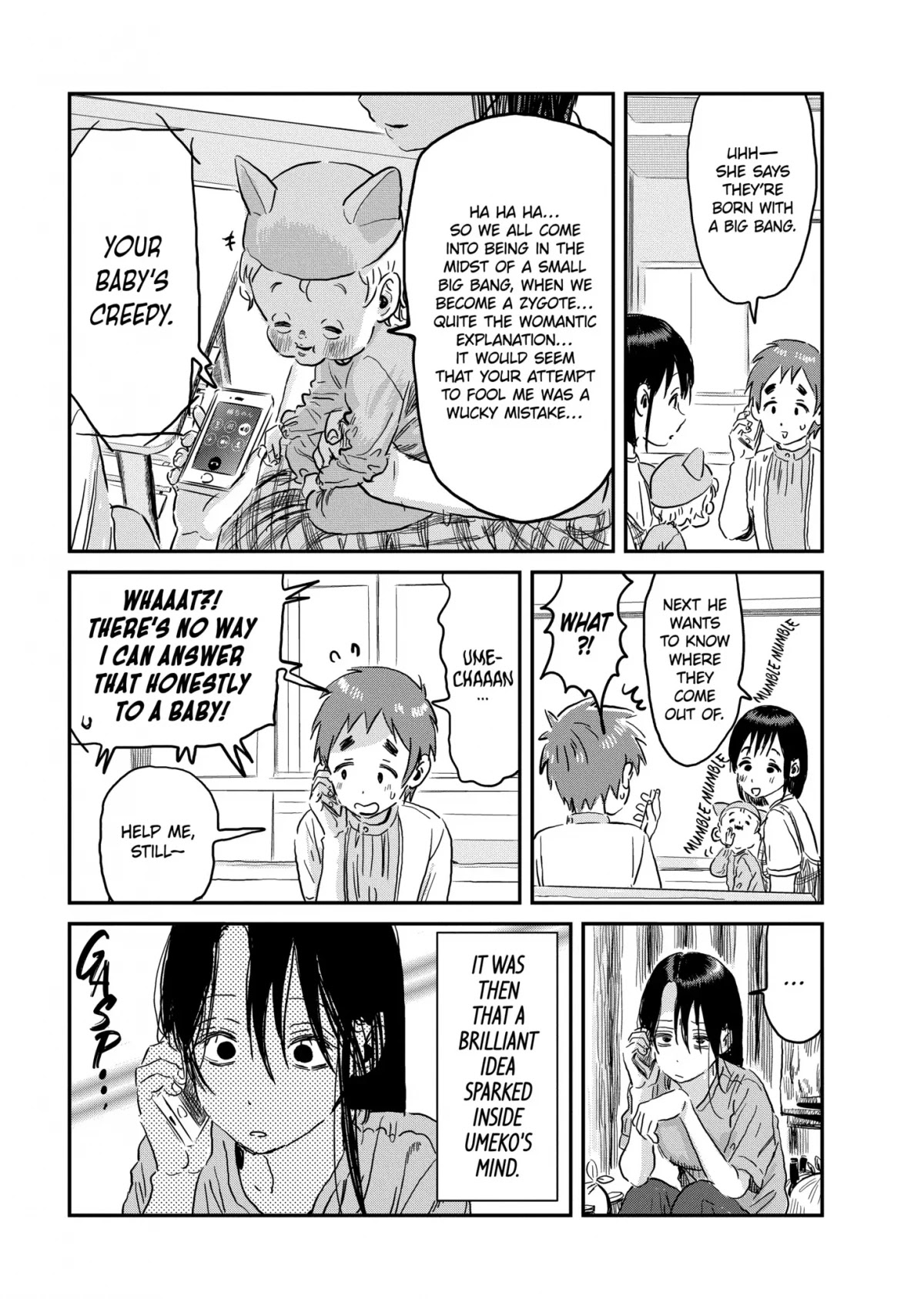 Asobi Asobase Chapter 93 page 15 - Chapter 93: Communicating With the Eyes