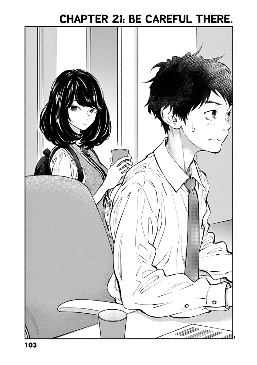 Asoko de Hataraku Musubu-san Chapter 21 page 1 - Chapter 21: Be careful there