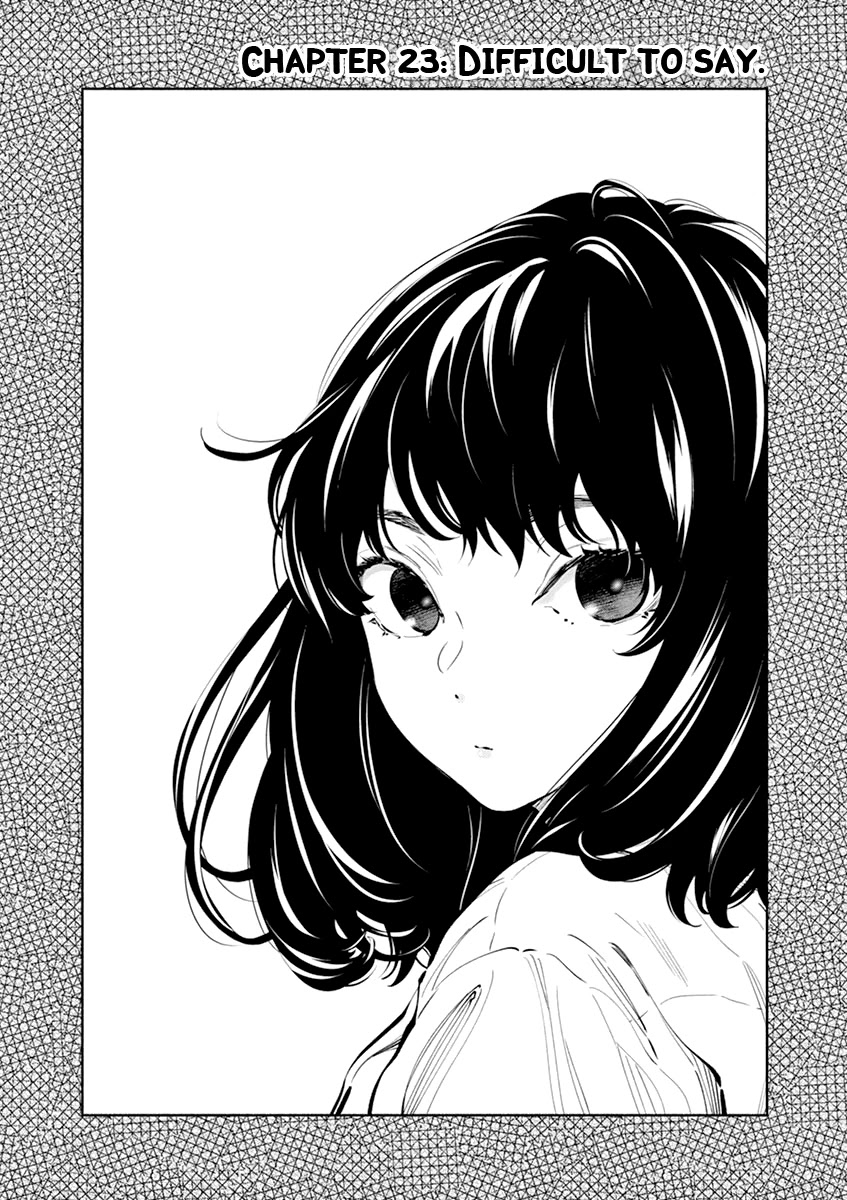 Asoko de Hataraku Musubu-san Chapter 23 page 1 - Chapter 23: Difficult to Say