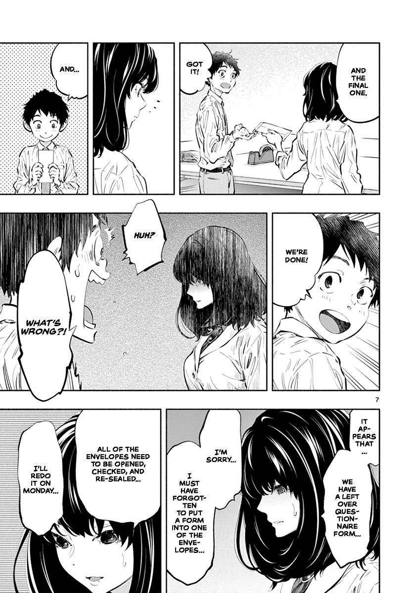 Asoko de Hataraku Musubu-san Chapter 23 page 7 - Chapter 23: Difficult to Say