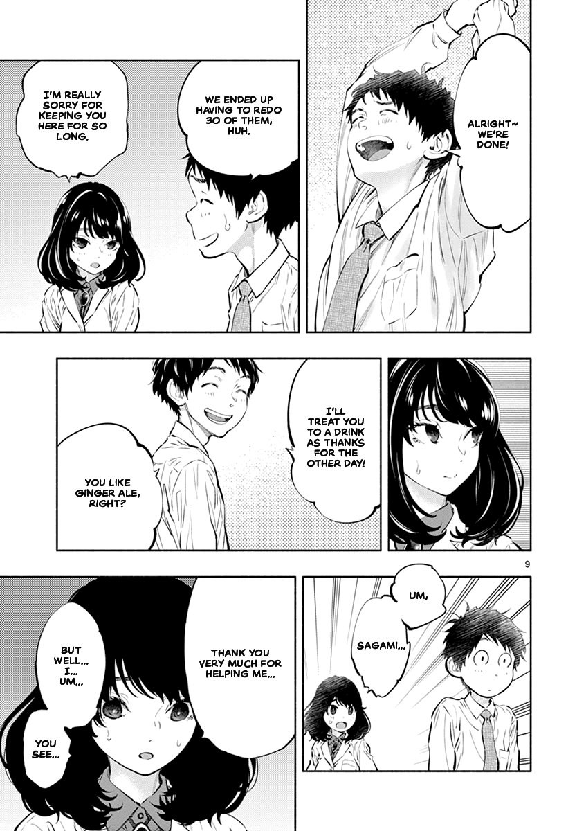 Asoko de Hataraku Musubu-san Chapter 23 page 9 - Chapter 23: Difficult to Say