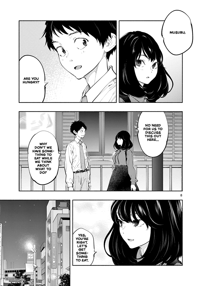 Asoko de Hataraku Musubu-san Chapter 25 page 7 - Chapter 25: What do We do Now?