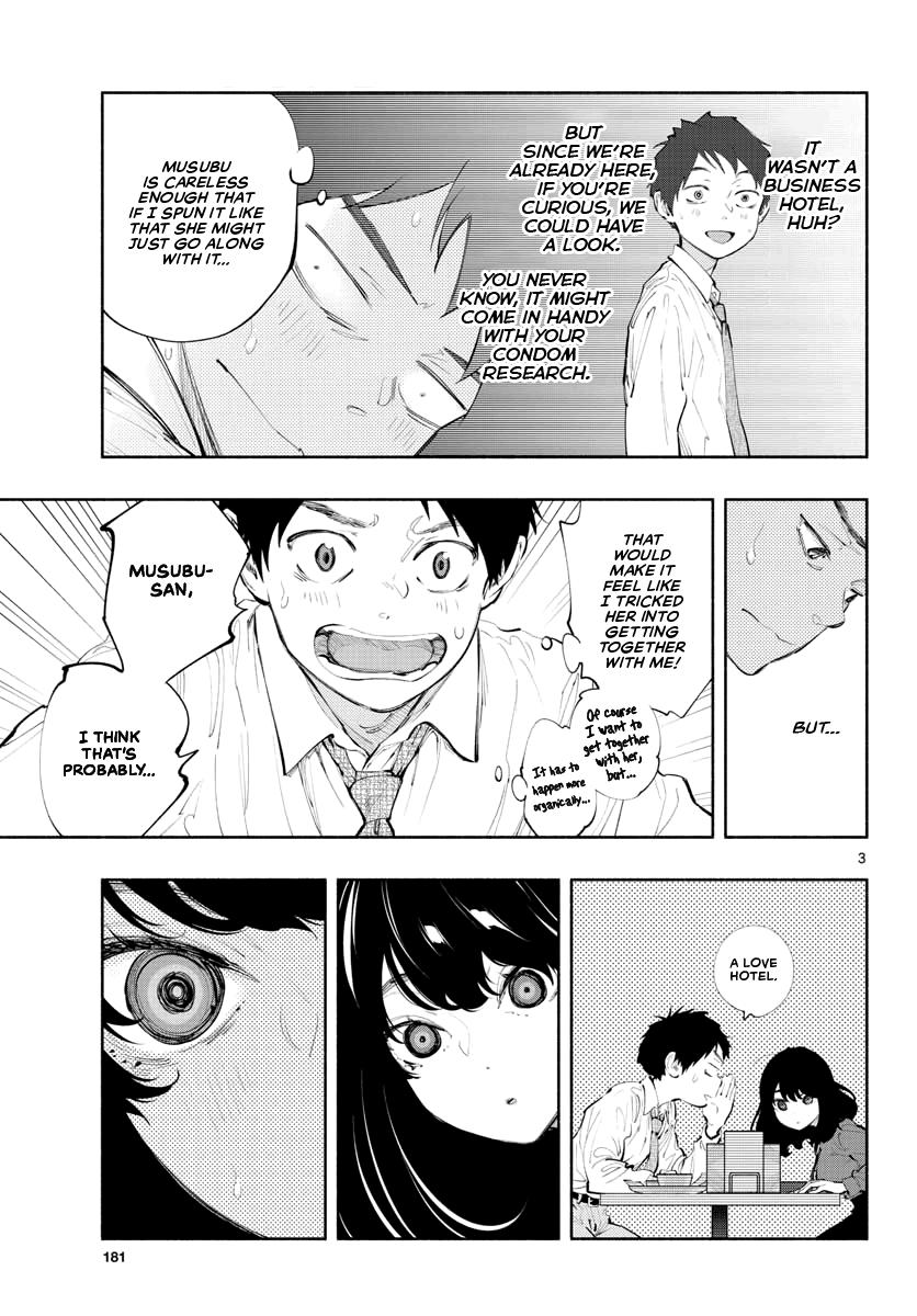 Asoko de Hataraku Musubu-san Chapter 28 page 3 - Chapter 28: Just a Little While Longer